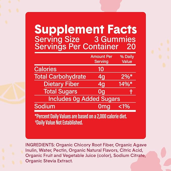 Bellway Super Fiber Powder + Fruit, Raspberry Lemon Super Fiber Gummies