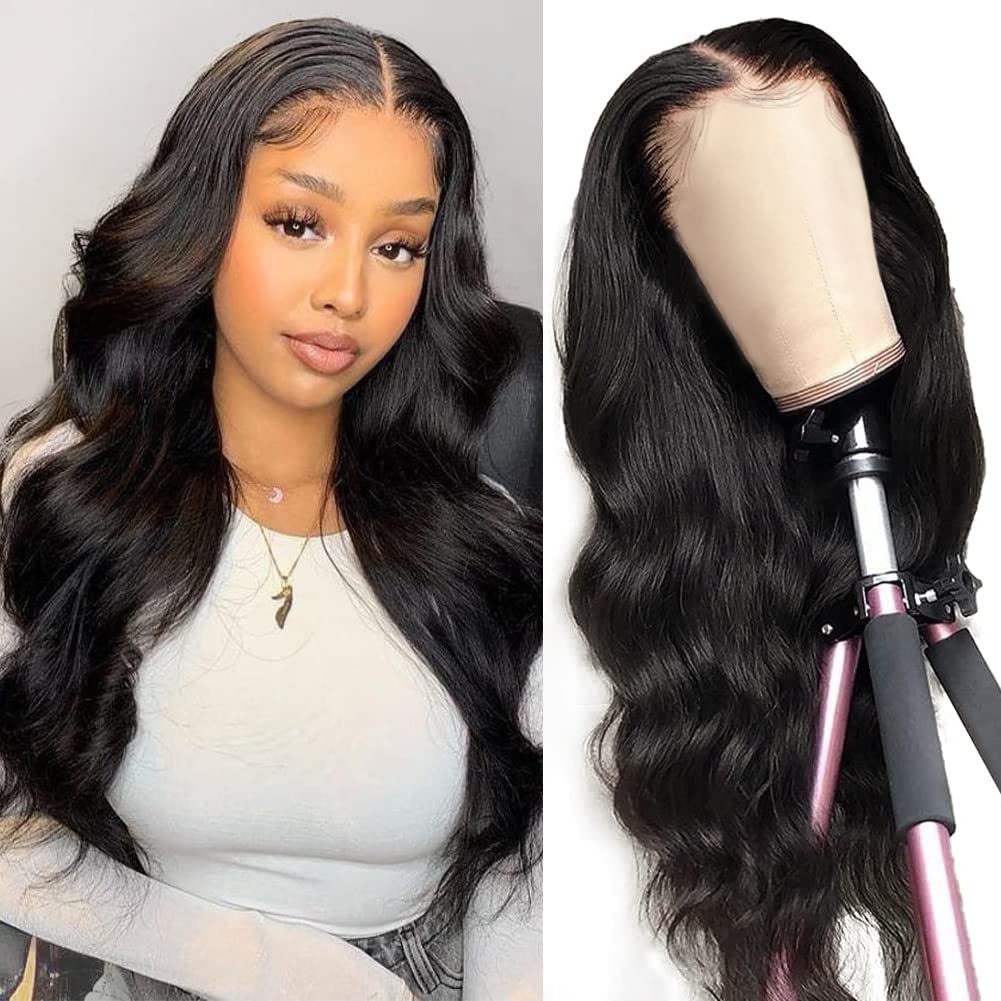 Hedy Hd Lace Front Wigs Human Hair Pre Plucked With Baby Hair 10A Glueless 180 Density Transparent 4X4 Body Wave Lace Front Huma