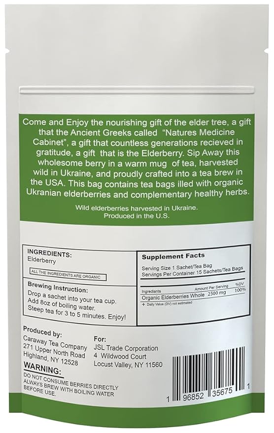 Elderberry Tea (15 ct) - Made in the USA