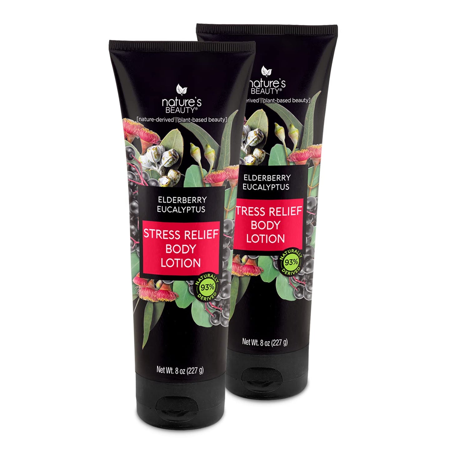 Nature'S Beauty Elderberry Eucalyptus Stress Relief Body Lotion Multi-Pack - Lightweight, Non-Greasy Restore Moisturizer, Made W