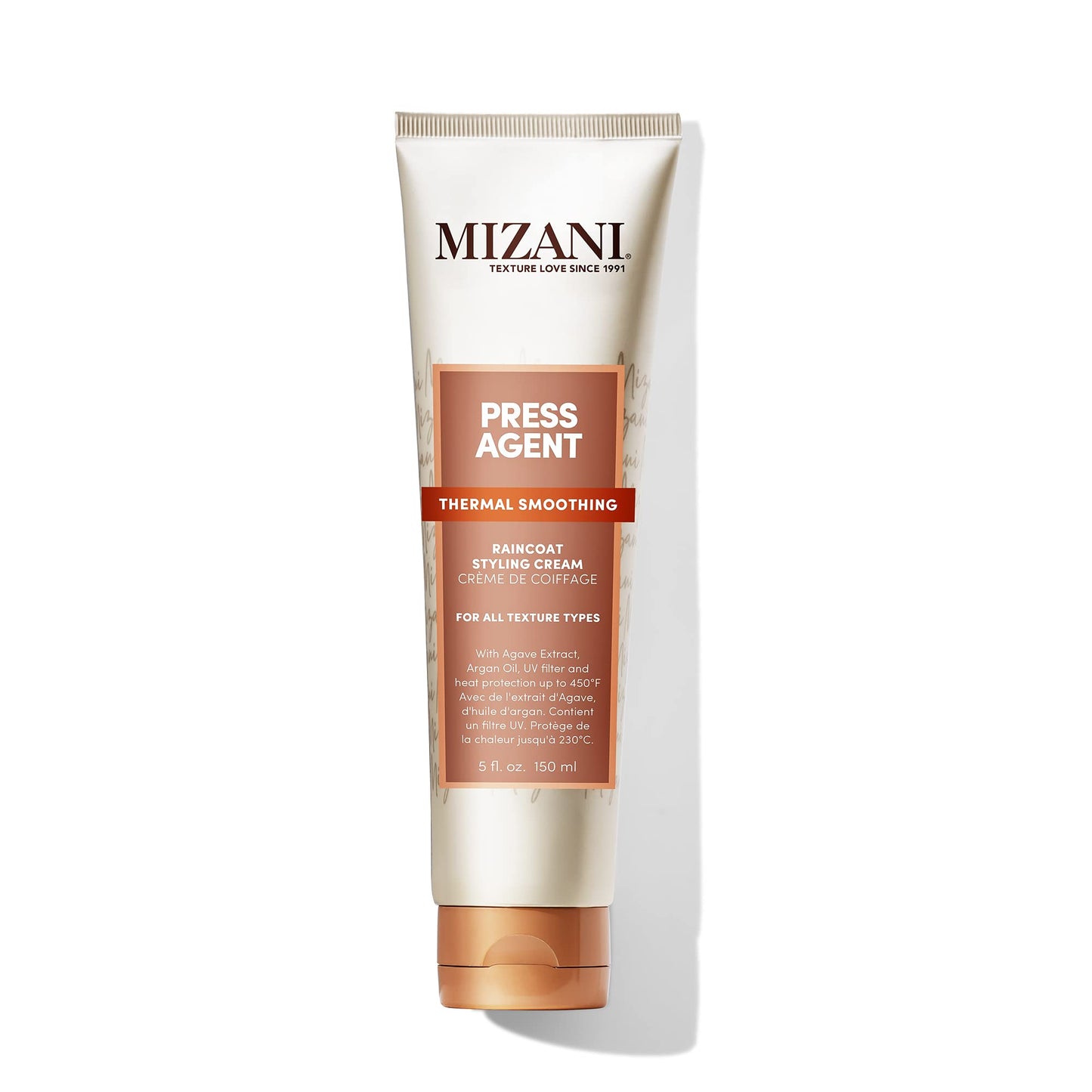 Mizani Press Agent Raincoat Styling Cream - Moisturizes & Protects Hair From Heat Styling & Blowouts, For Dry & Frizzy Hair, Wit