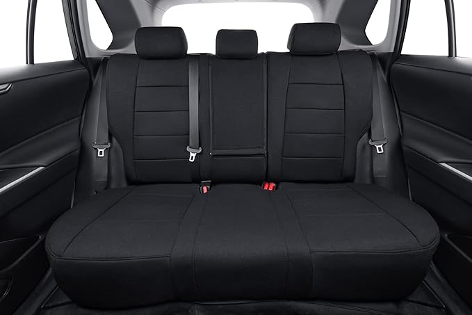 coverdream Custom Fit Seat Covers for Toyota RAV4 Limited,XLE,SE,Platinum,Adventure 2013 2014 2015 2016 2017 2018,Full Coverage Polyester Seat Protector (Full Set,Black)