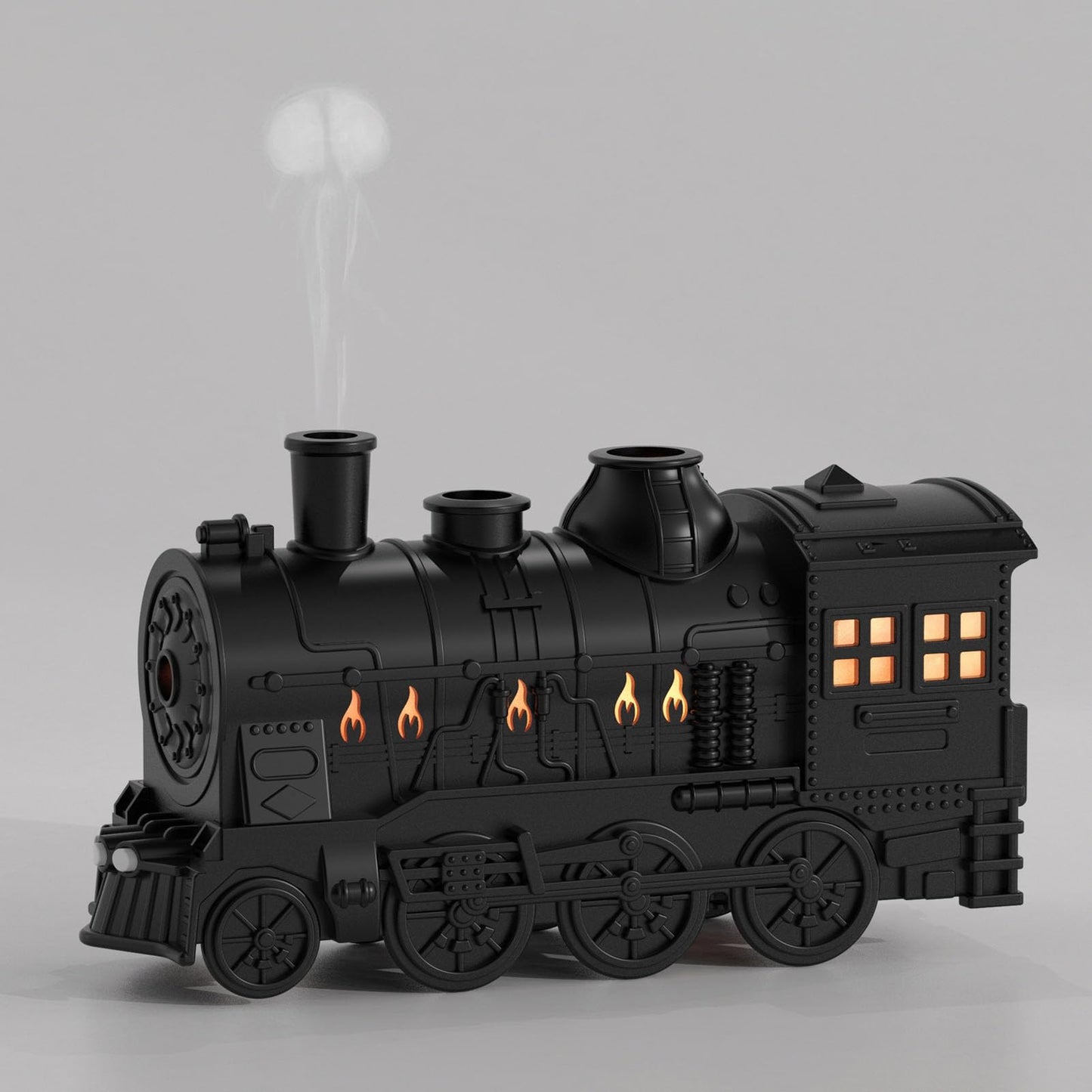 Train Shape Essential Oil Diffuser Humidifier, 2 Lighting Modes, Remote Control, Train Design Home Fragrance Aroma Diffuser, 300