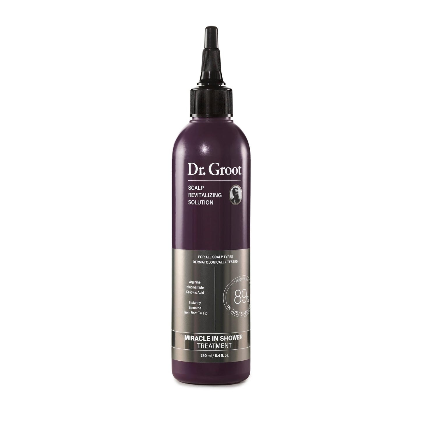 Dr. Groot Miracle In Shower Treatment, 5 Seconds To Smooth Hair, Rosemary Oil For Healthier-Looking Hair, Hair Rinse, Moisturizi
