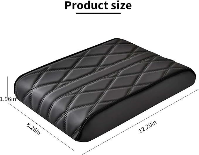 Car Armrest Cushion for Lincoln Nautilus 2018 2019 2020 2021 2022 2023 2024 2025, Car Center Console Cover Armrest Pad Soft Leather Car Interior Accessories,Coffee