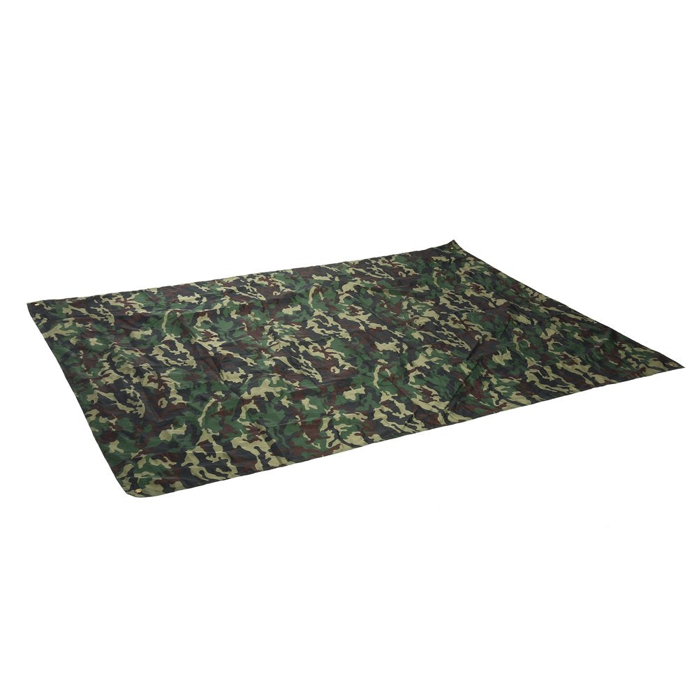 Camping Tarp Ground Cloth, Lightweight Compact Tent Tarp, Multifunctional Outdoor Pocket Blanket with Carrying Bag for Camping, Hiking, Backpacking