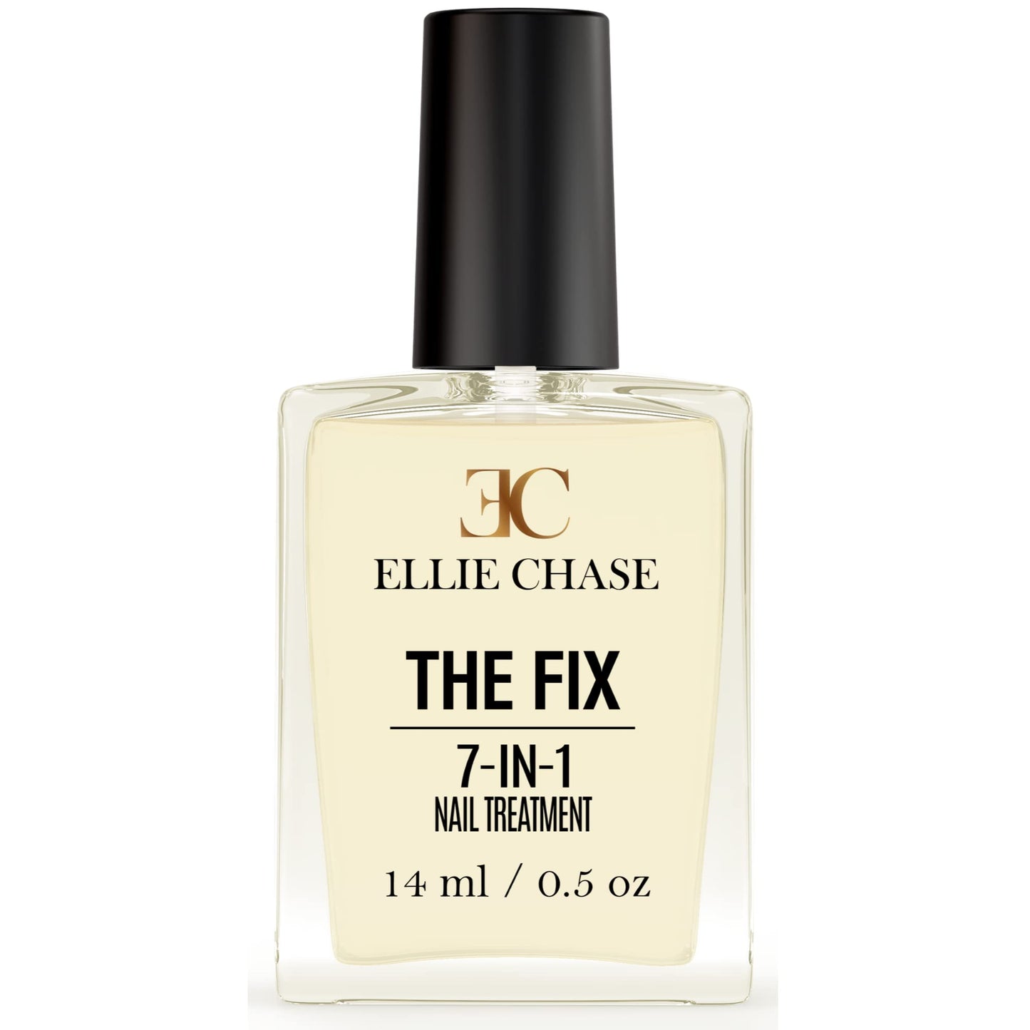 Ellie Chase 7 In 1 Nail Strengthener, Growth, Hardener, Repair Treatment Polish 0.5 Oz /Peptides/Vitamin E/Violet Extract/Oils/A