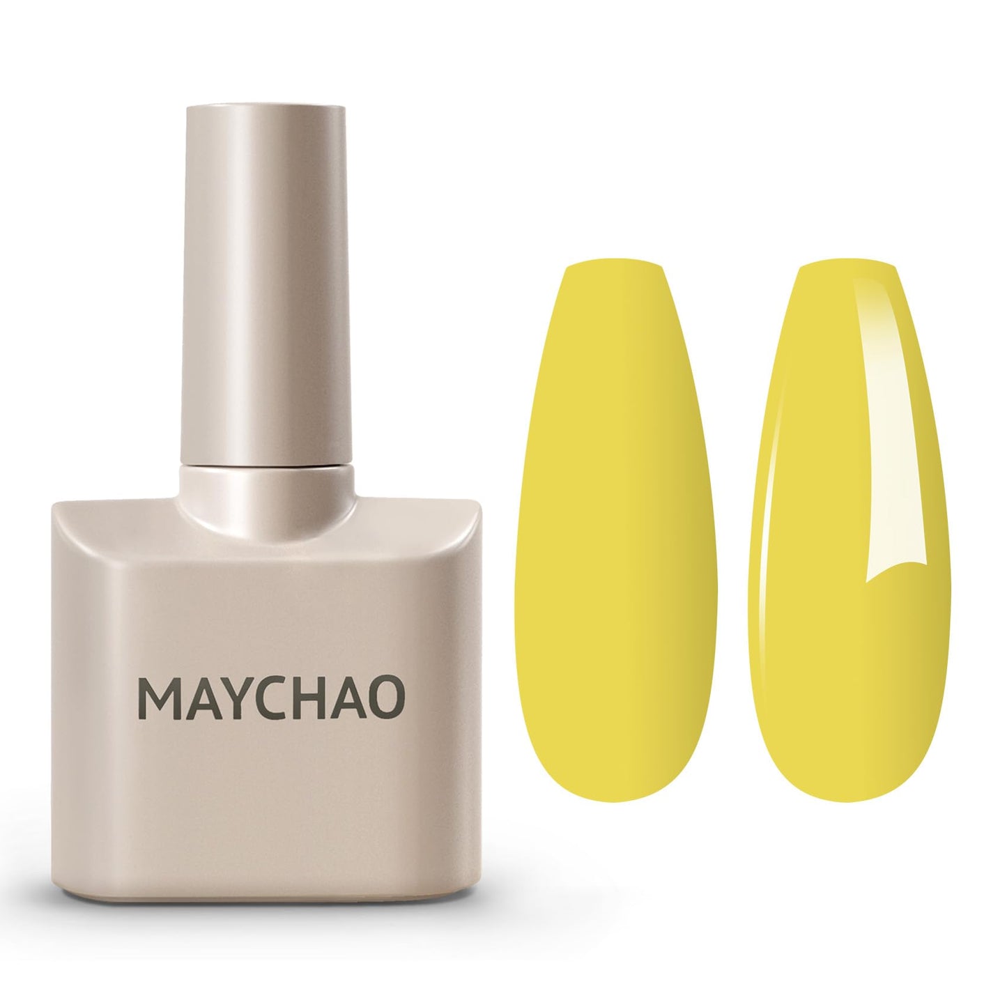 Maychao 15Ml Yellow Gel Nail Polish 1Pc Lemon Yellow Gel Polish Soak Off Uv Led Nail Polish Nail Art Starter Manicure Salon Diy