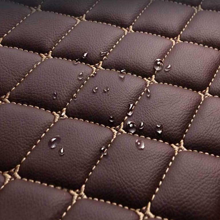 Customized Personalized car Floor mats, All-Weather Luxury car Floor mats, Waterproof and Anti Slip Leather car Floor mat Lining, 95% Customized car, Truck, and SUV Floor mats (Edge Black)