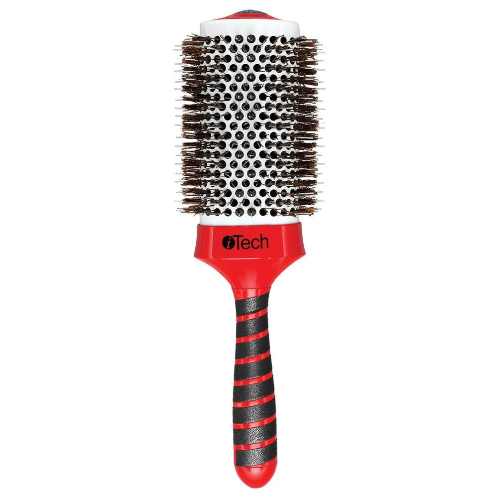 Hairart Itech Magnetic Tourmaline 3-1/4 Boar & Nylon Bristle Brush 76500