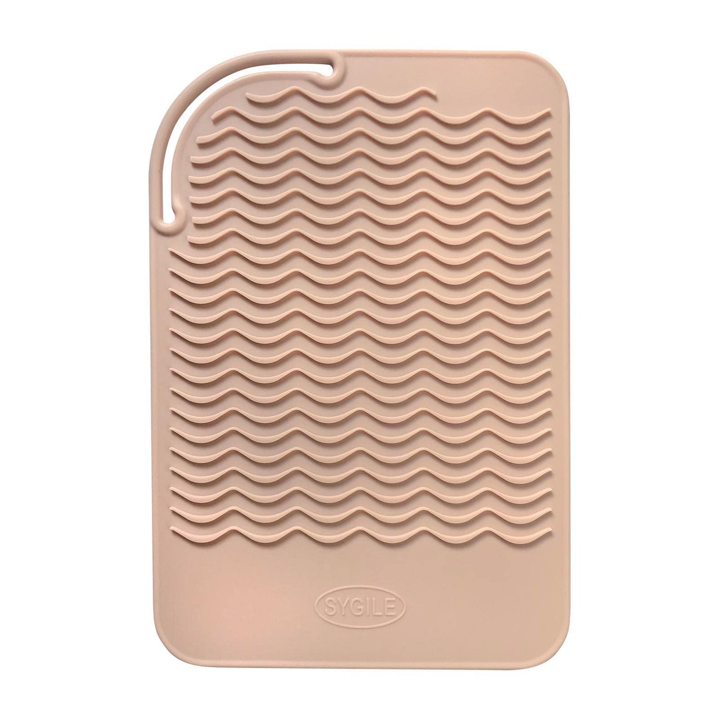 Sygile 11'' X 7.5'' Larger Size Heat Resistant Silicone Travel Mat, Anti-Heat Pad For Hair Straighteners, Curling Irons, Flat Ir
