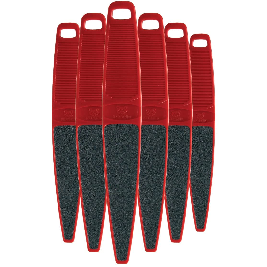 Forpro Red Panda Foot File, 60/100 Grit, Double-Sided Pedicure File For Feet And Heels, 10.5 L (Pack Of 6)