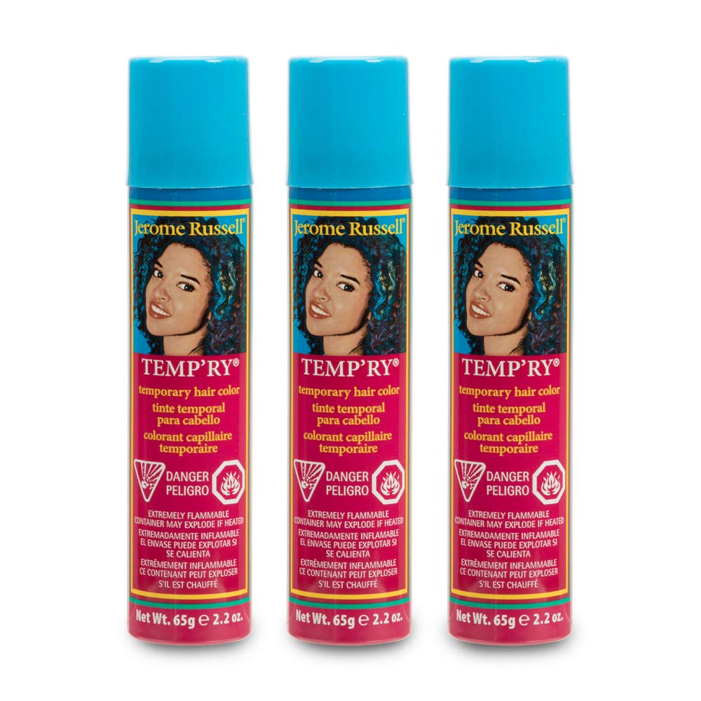 Jerome Russell Temp'Ry Spray-On Silver Hair Color, 2.2Oz X 3 Pack