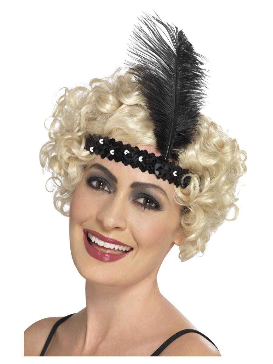 Smiffys Women'S One Size Flapper Headband, Black