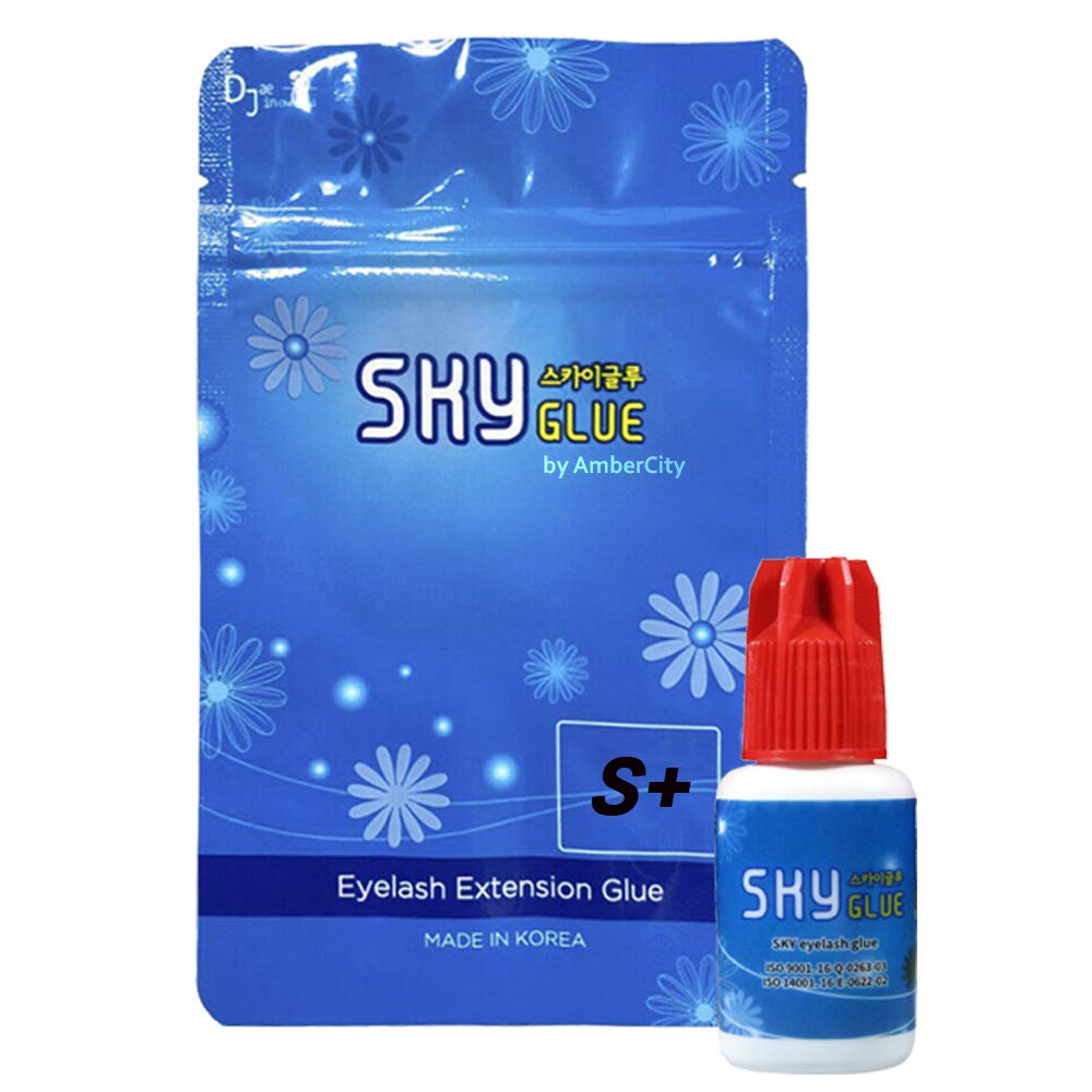 Eyelash Extension Sky S+ | Super Strong Black Eyelash Extension | 1-2 Sec Drying Time | Professional Use Only | Semi-Permanent E