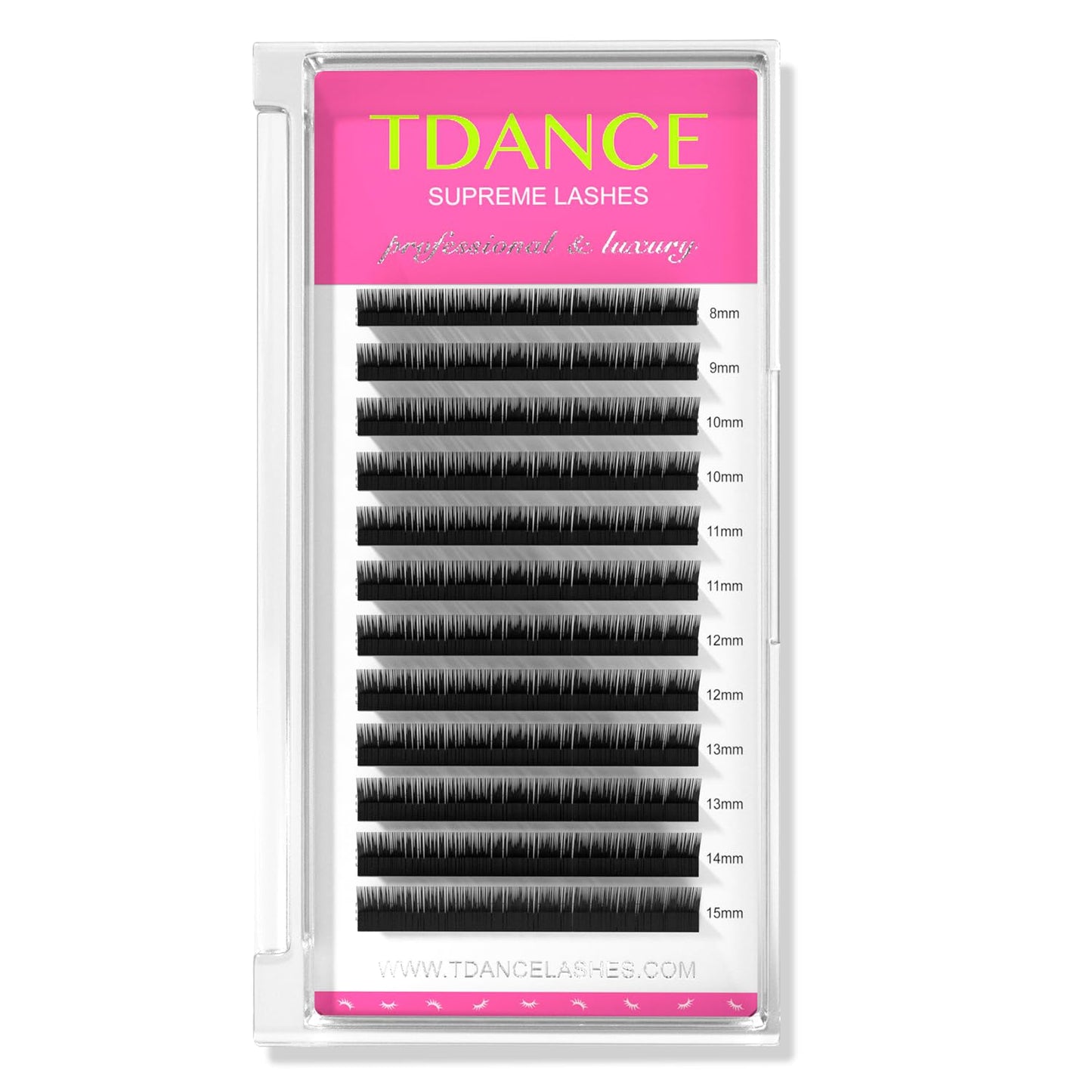 Tdance Lash Extension Premium L Curl 0.03Mm Thickness Semi Permanent Volume Eyelash Extensions Professional Salon Use 8-15Mm Mix