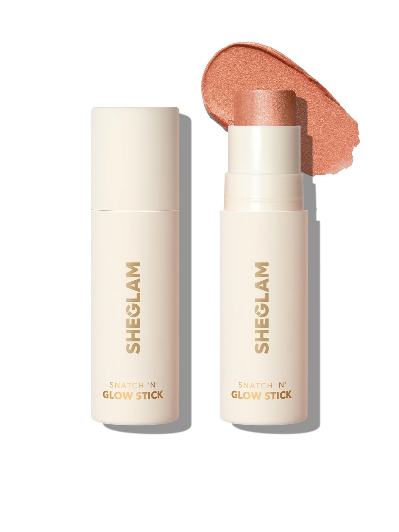 SHEGLAM Cream Highlighter Stick Long Lasting Brightening Non-Caking Highlighter Makeup - Bellini Brunch