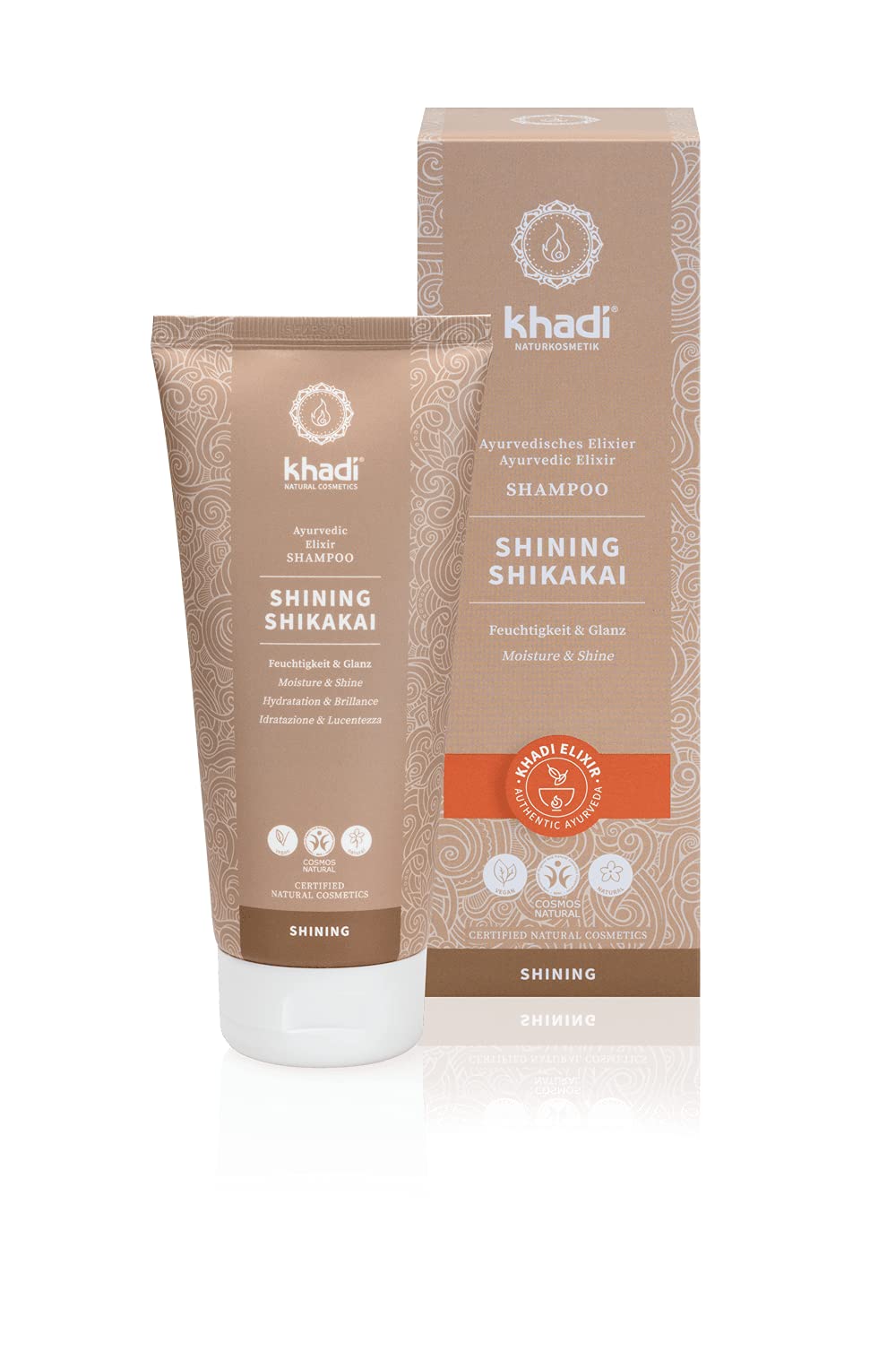 Khadi Shining Shikakai Ayurvedic Shampoo,100% Natural, Silicone & Sulfate-Free, Shikakai & Aloe Vera Smoothes, Conditions, Adds