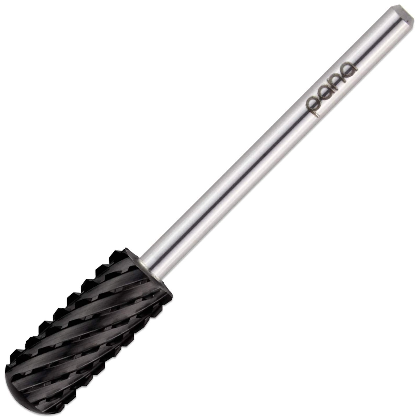 Pana Smooth Top Small Barrel 3/32'' Shank Size - (Dlc Black, 3X Coarse Grit) - Fast Remove Acrylic Or Hard Gel Nail Drill Bit Fo
