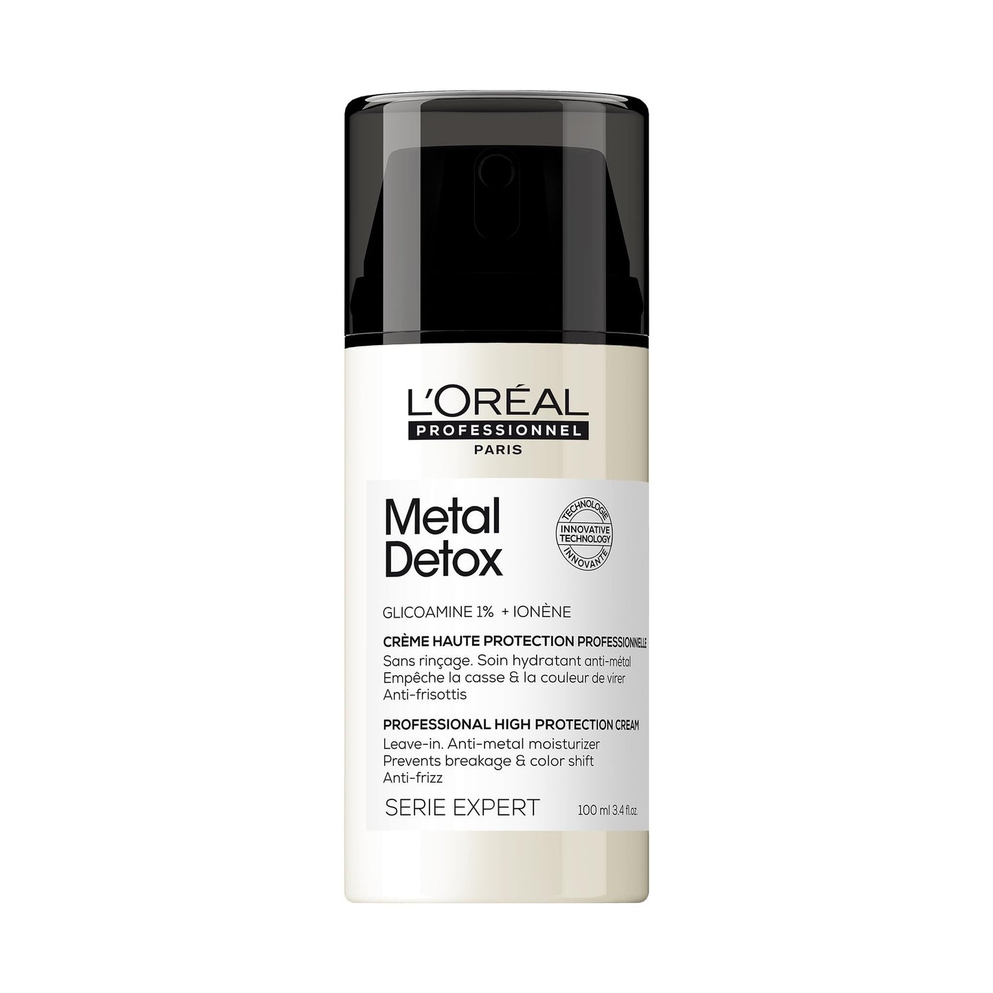 L'Oreal Professionnel Metal Detox Smoothing Cream | Hydrates, Protects Against Frizz, Uv & Metals | For All Hair Types | Lightwe