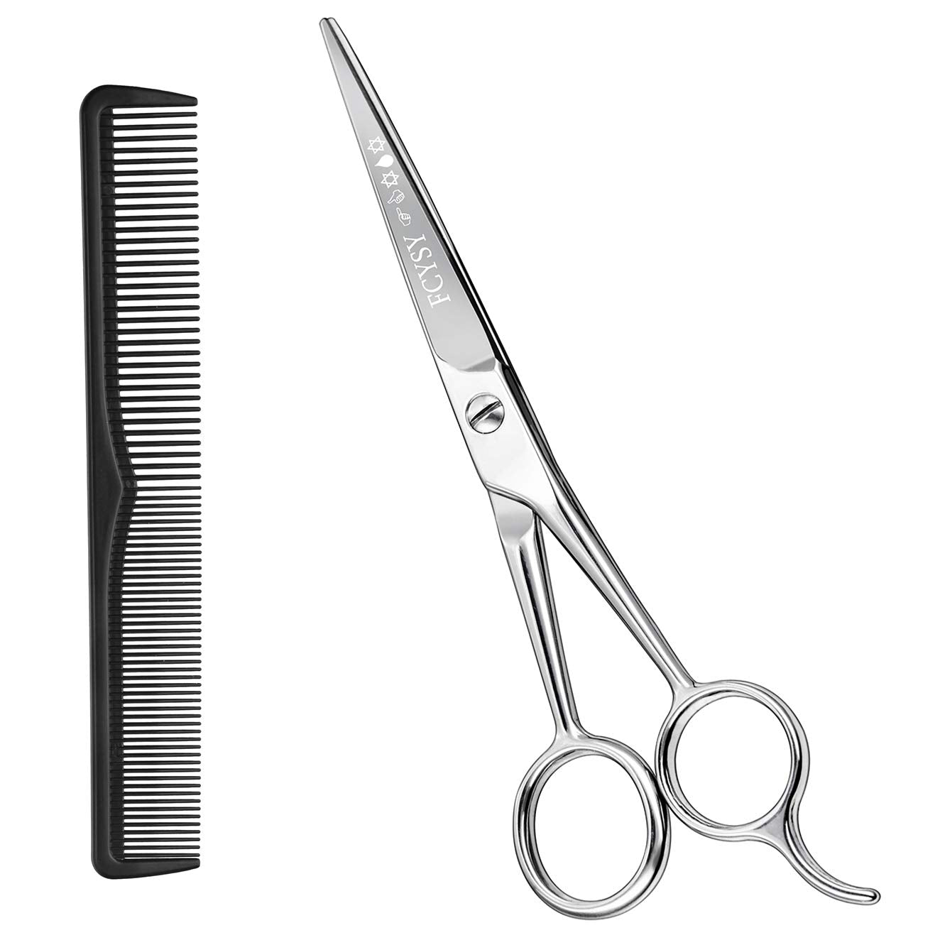 Hair Scissors Haircut Shears For Hair Cutting, Fcysy Hair Trimming Scissors Beard Scissors Tijeras Para Cortar Cabello, Hair Sty