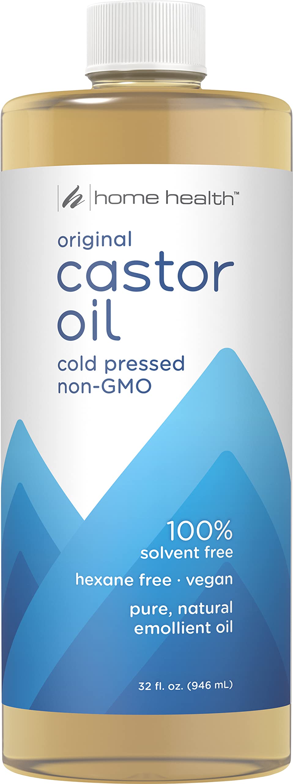 Home Health Original Castor Oil - 32 Fl Oz - Promotes Healthy Hair & Skin, Natural Skin Moisturizer - Pure, Cold Pressed, Non-GM