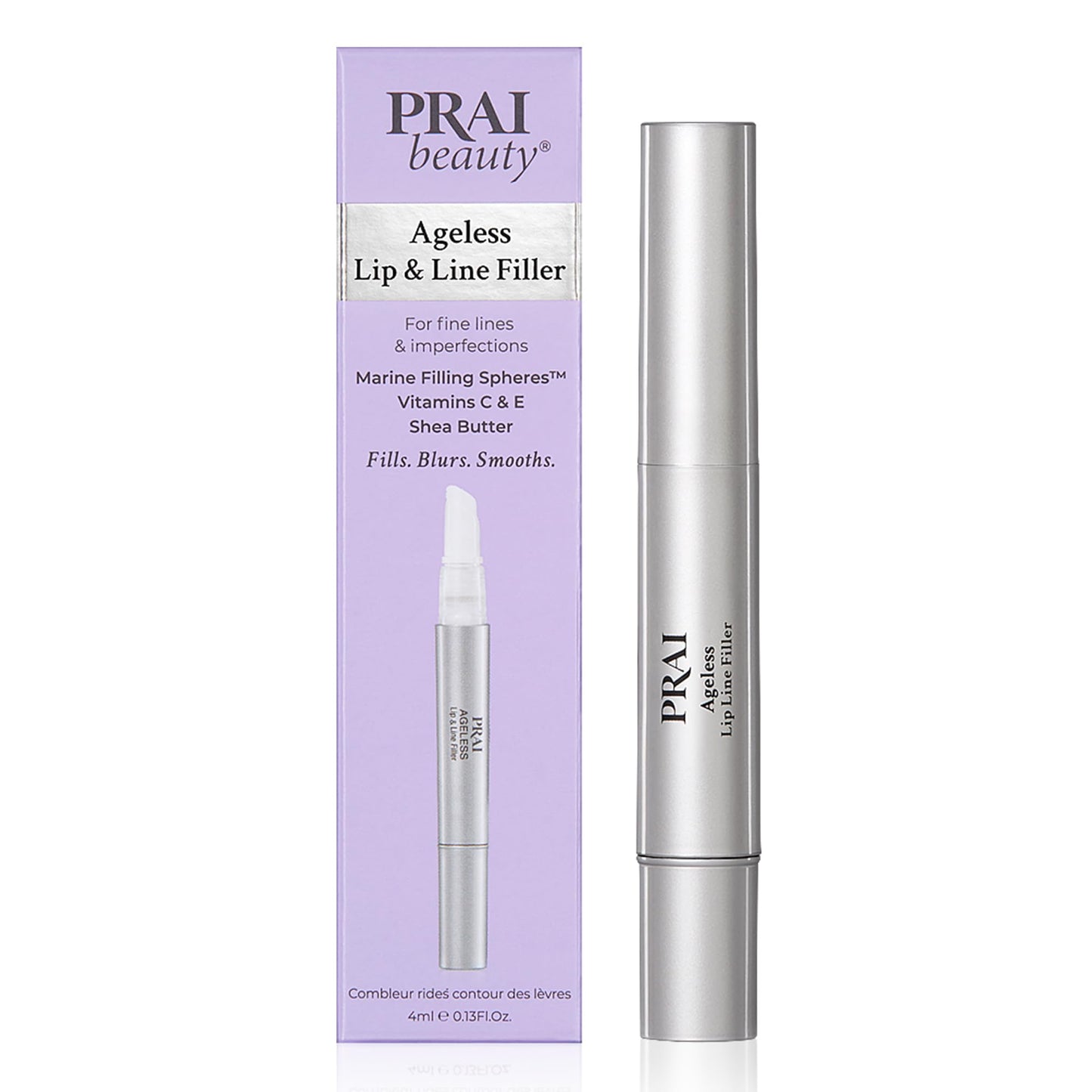 Prai Beauty Ageless Lip And Line Filler For Instantly Ageless Lips | Lip Serum That Plumps, Smooths, & Fills In Lines | Moisturi