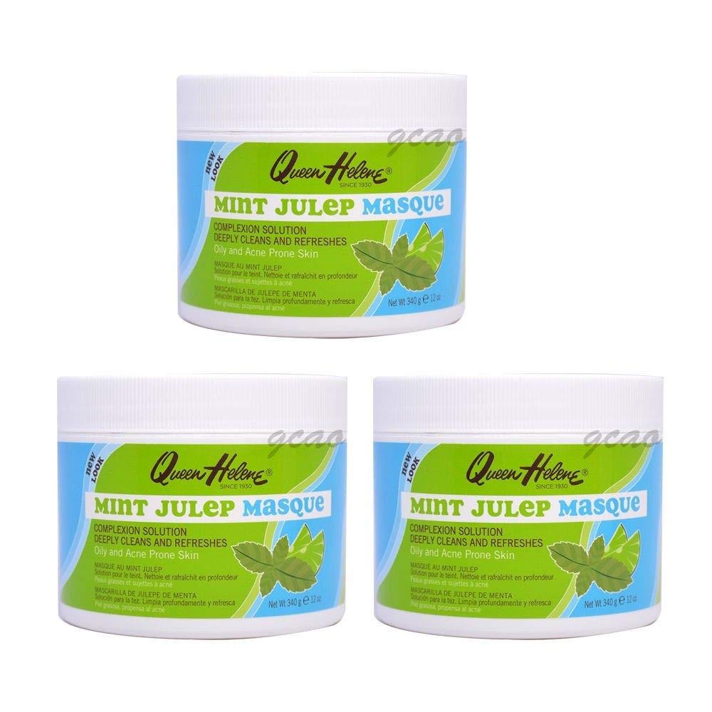Queen Helene Jar Mint Julep Masque 12 Ounce (354Ml) (3 Pack)
