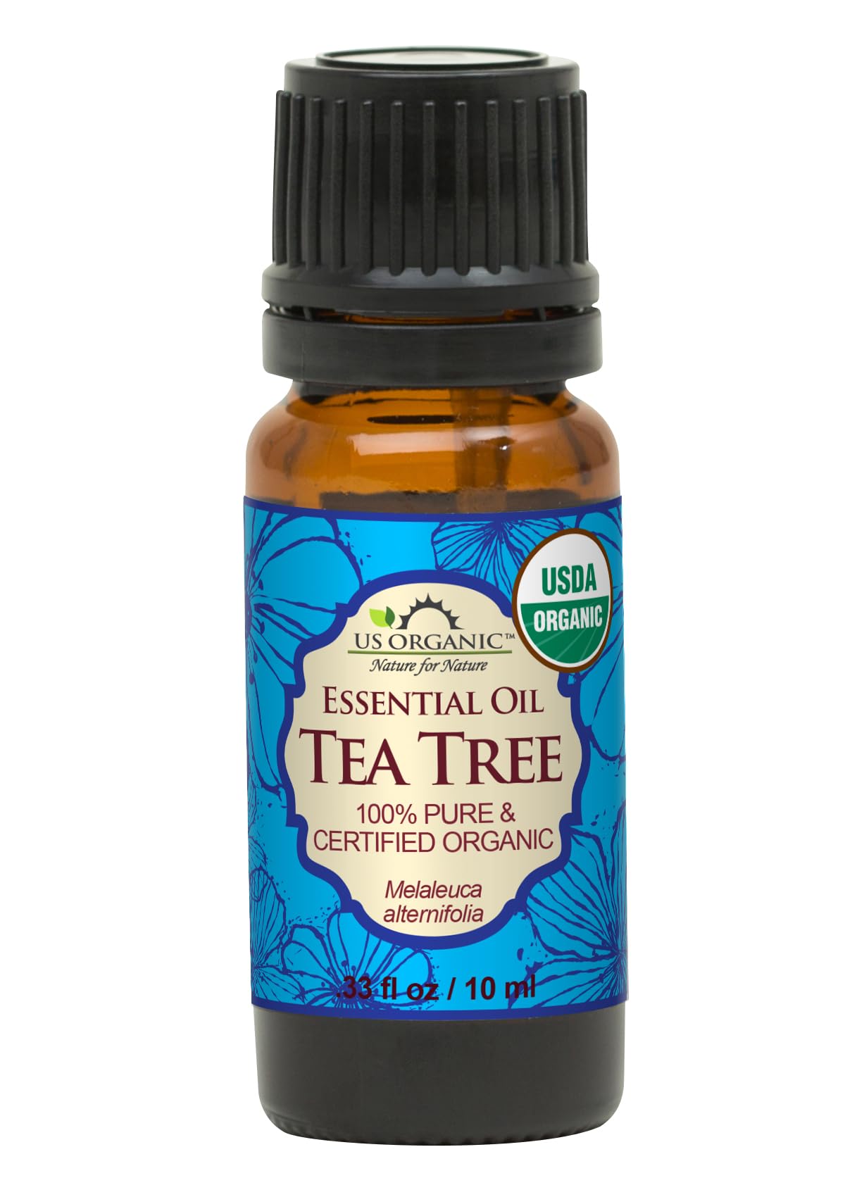 Us Organic 100% Pure Tea Tree Essential Oil - Usda Certified Organic, Steam Distilled, Sourced From South Africa, Undiluted, Non