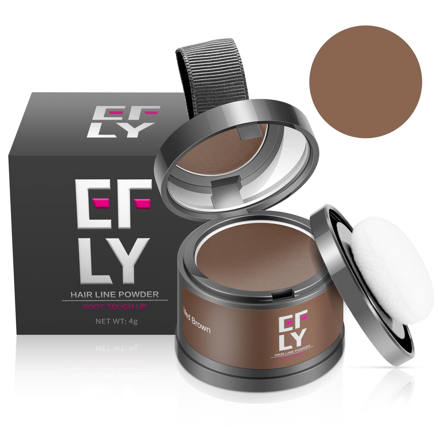 Root Touch Up Hair Color For Concealing Hair Loss And Thinning, Gray Hair Shadow Root Cover Up Hairline Powder For Women Men Eye
