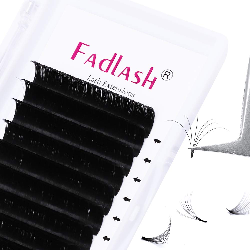 Eyelash Extension J Curl Easy Fan Volume Lashes 0.03-0.10Mm Faux Mink Lash Extension Matte Self Fanning Blooming Lashes 8-30Mm S