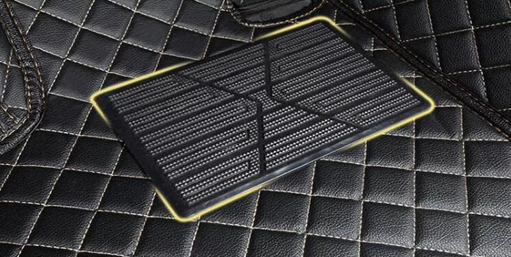 Custom All-Weather Protection Leather Car Floor Mats for Cars Sedan SUV Sports Car Waterproof Floor Mat (Blue)
