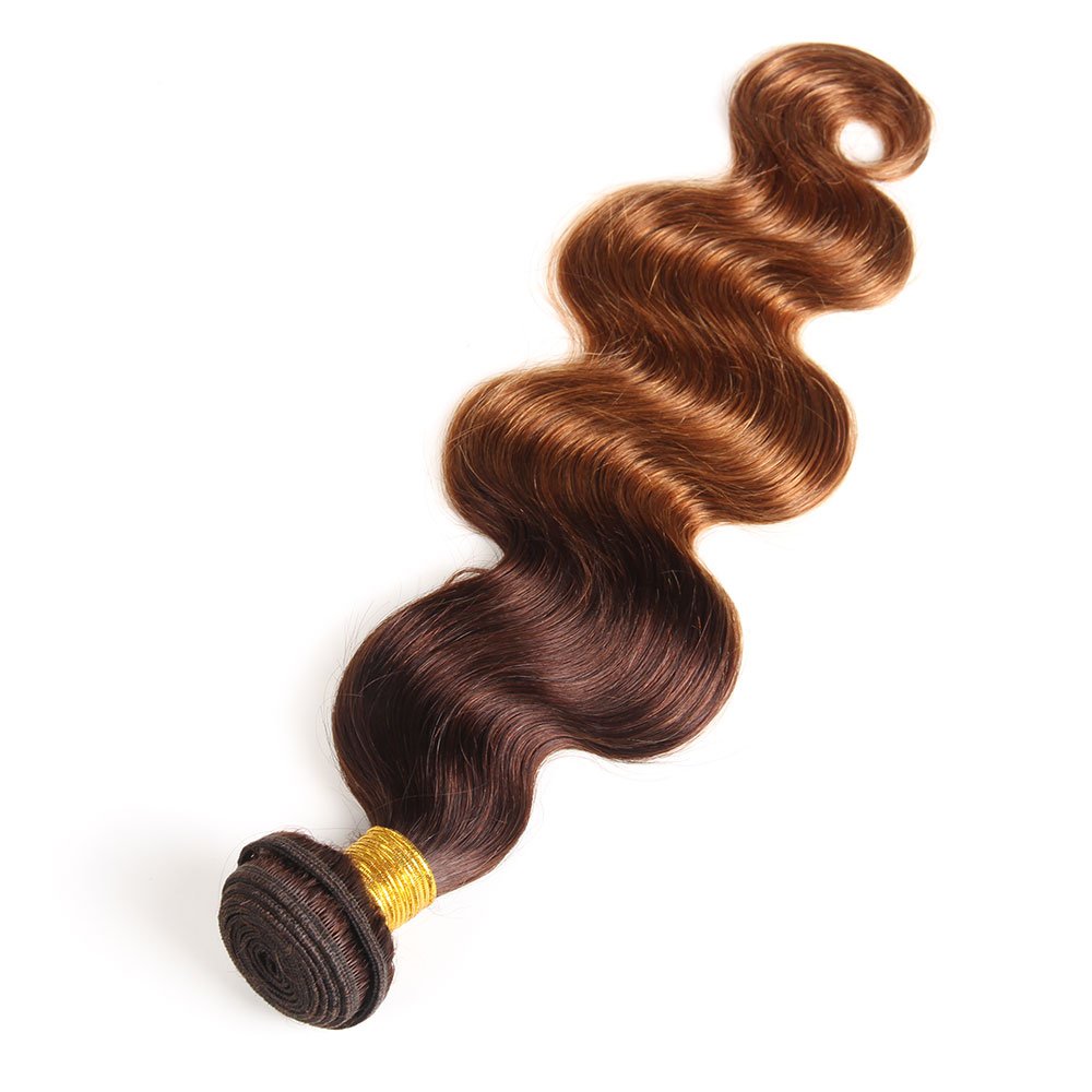 Ombre Human Hair Bundle Body Wave Brazilian Virgin Hair One Bundle Human Hair Weave 2 Tone Ombre Color Body Wave Human Hair Exte