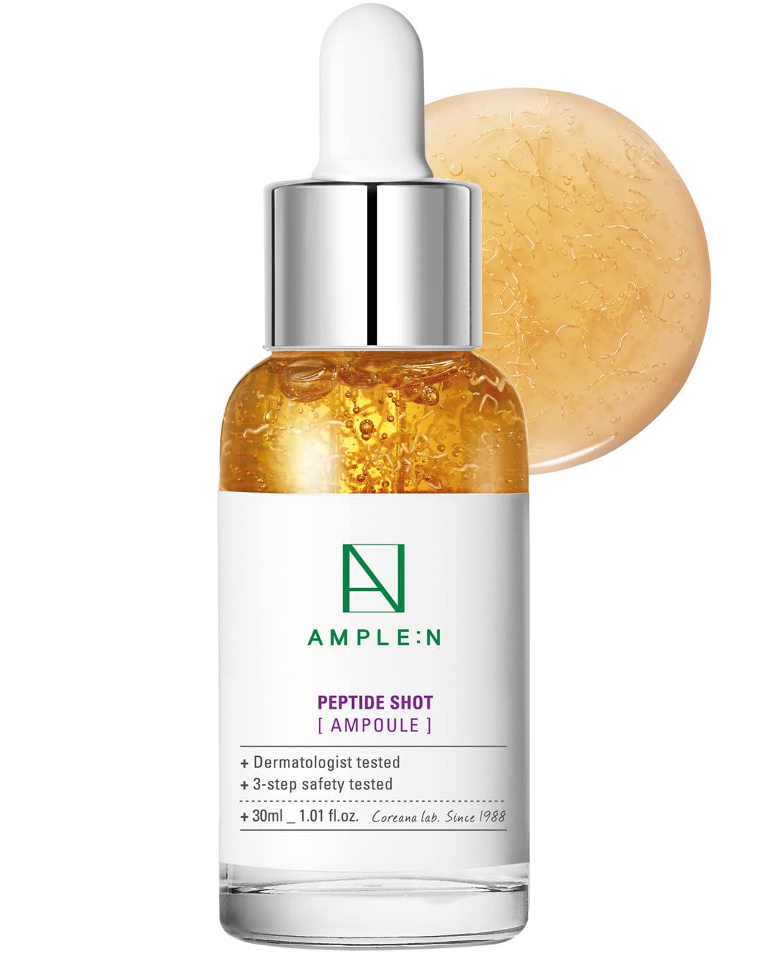 Cor Ana Ample:N Peptide Shot Serum - Anti-Aging Face Serum With Peptide Threads To Minimize Wrinkles And Improve Firmness - Pep