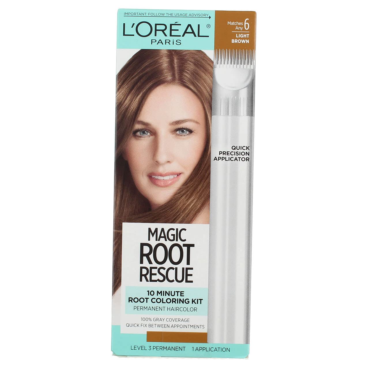 Loreal Permanent Hair Color, Level 3, Light Brown Shade 6, 1 Ea (Pack Of 3)