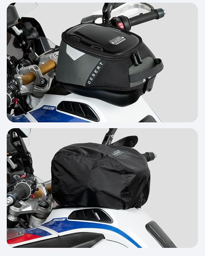 Loboo Motorcycle Tank Bag Expandable Motorcycle Bag, Magnetic Suction Quick Release ,Compatible With CFMOTO 400GT 450SR 450NK 650 GT 700CL-X 800MT 800NK