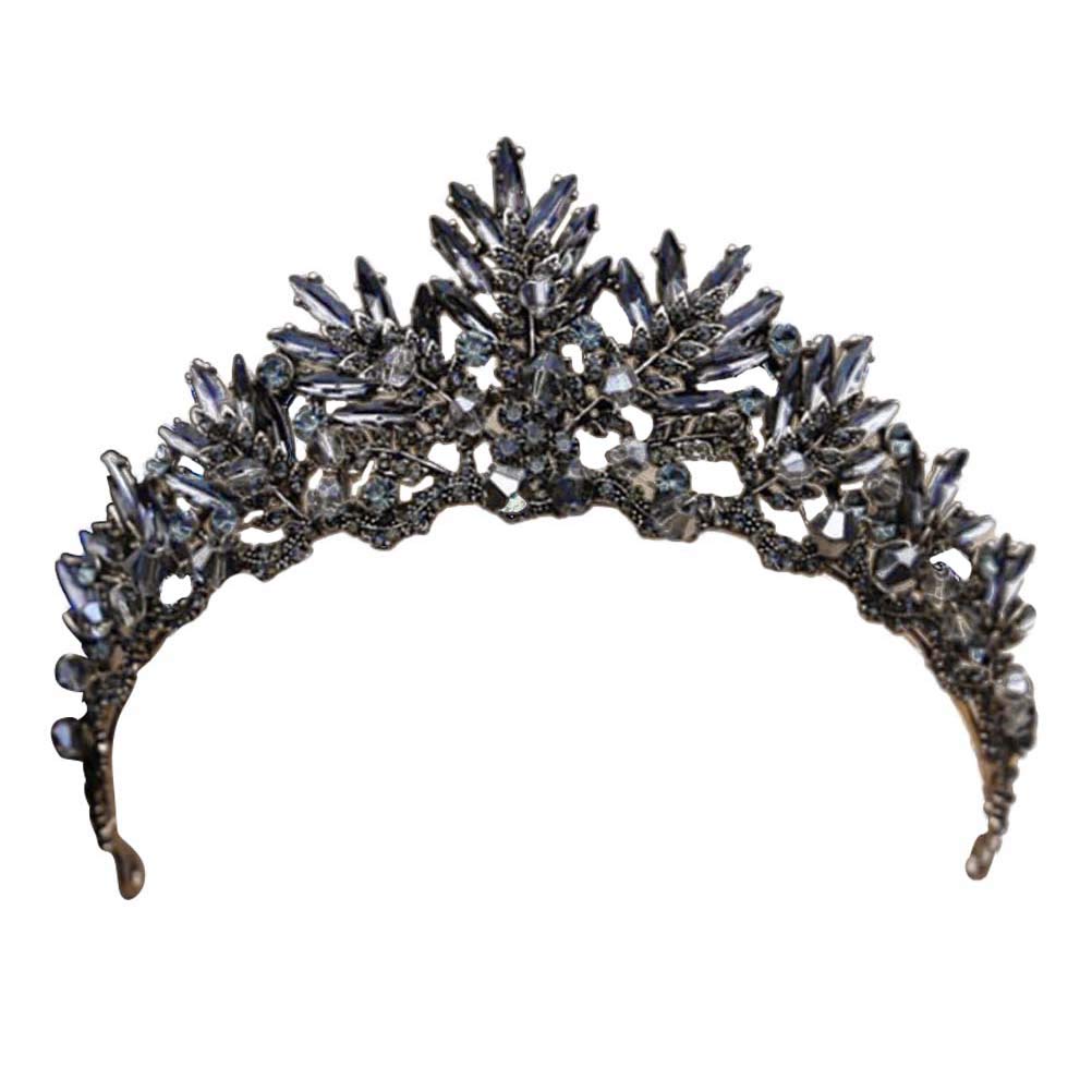Beaupretty Baroque Queen Crown Crystal Wedding Crown For Women Gothic Baroque Crown Vintage Headband Luxury Headpiece For Weddin