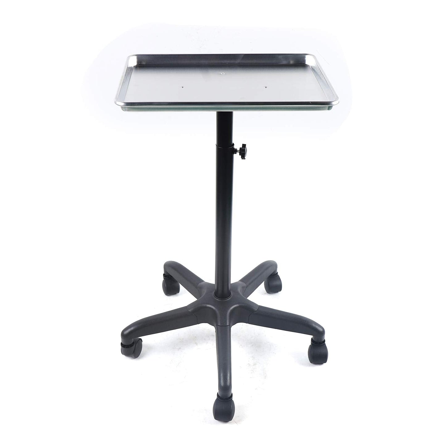 Salon Instrument Tray, Premium Aluminum Salon Tattoo Rolling Tray Station Mobile Beauty Trolley Cart Equipment Hairdressing Stor