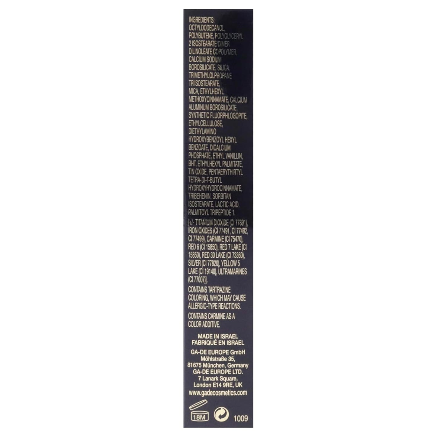 GA-DE Crystal Lights Lip Gloss, 508 - Enriched with Light-Reflecting Crystal Pearls - Smooth, Silky, Rich Color - Moisturizes and Adds Shine - 0.2 oz