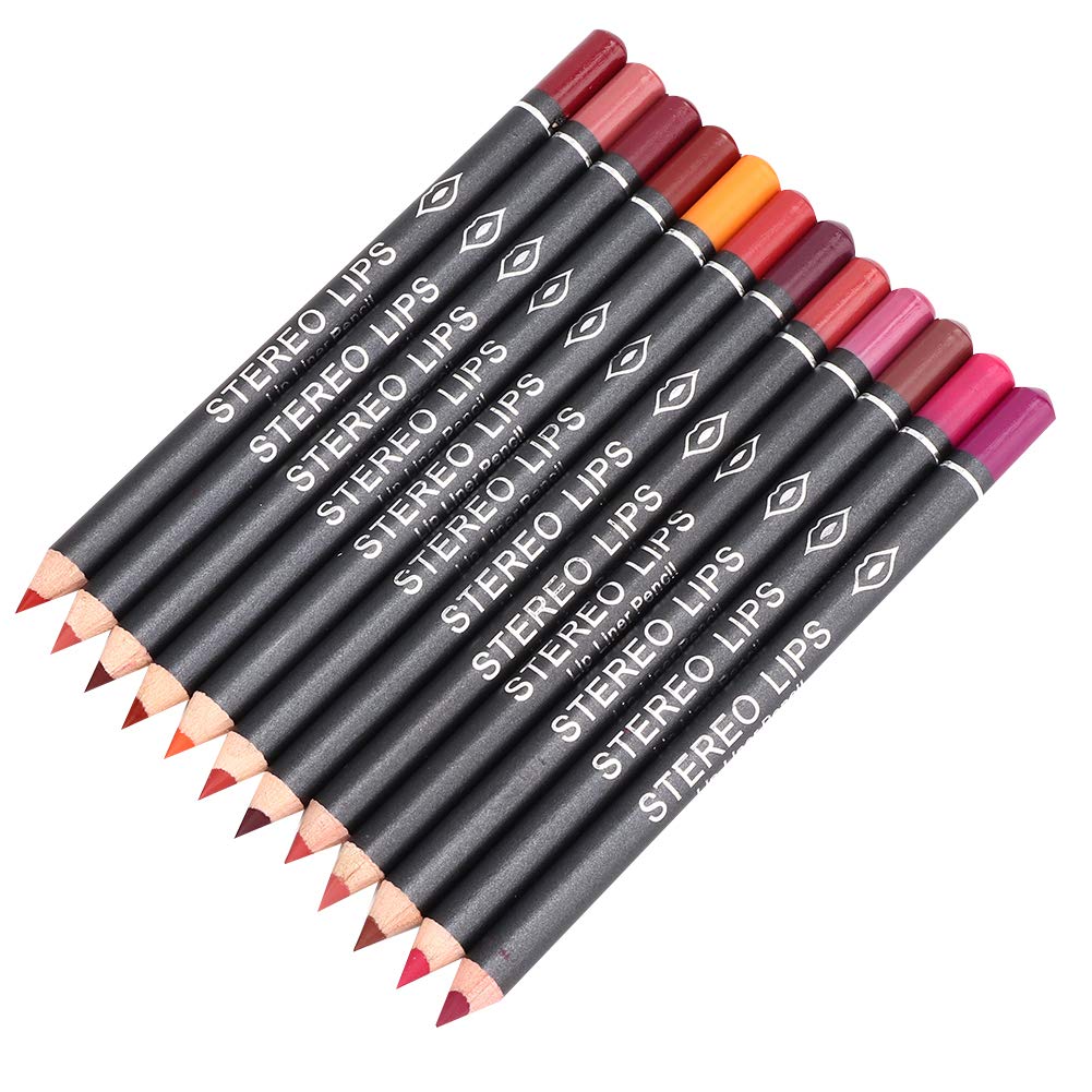 Lipliner Set Italia Deluxe 14 6 2 Vibely 12Pcs Lipliner Waterproof Matte Lip Liner Pencil Lip Makeup Cosmetic Pen Set