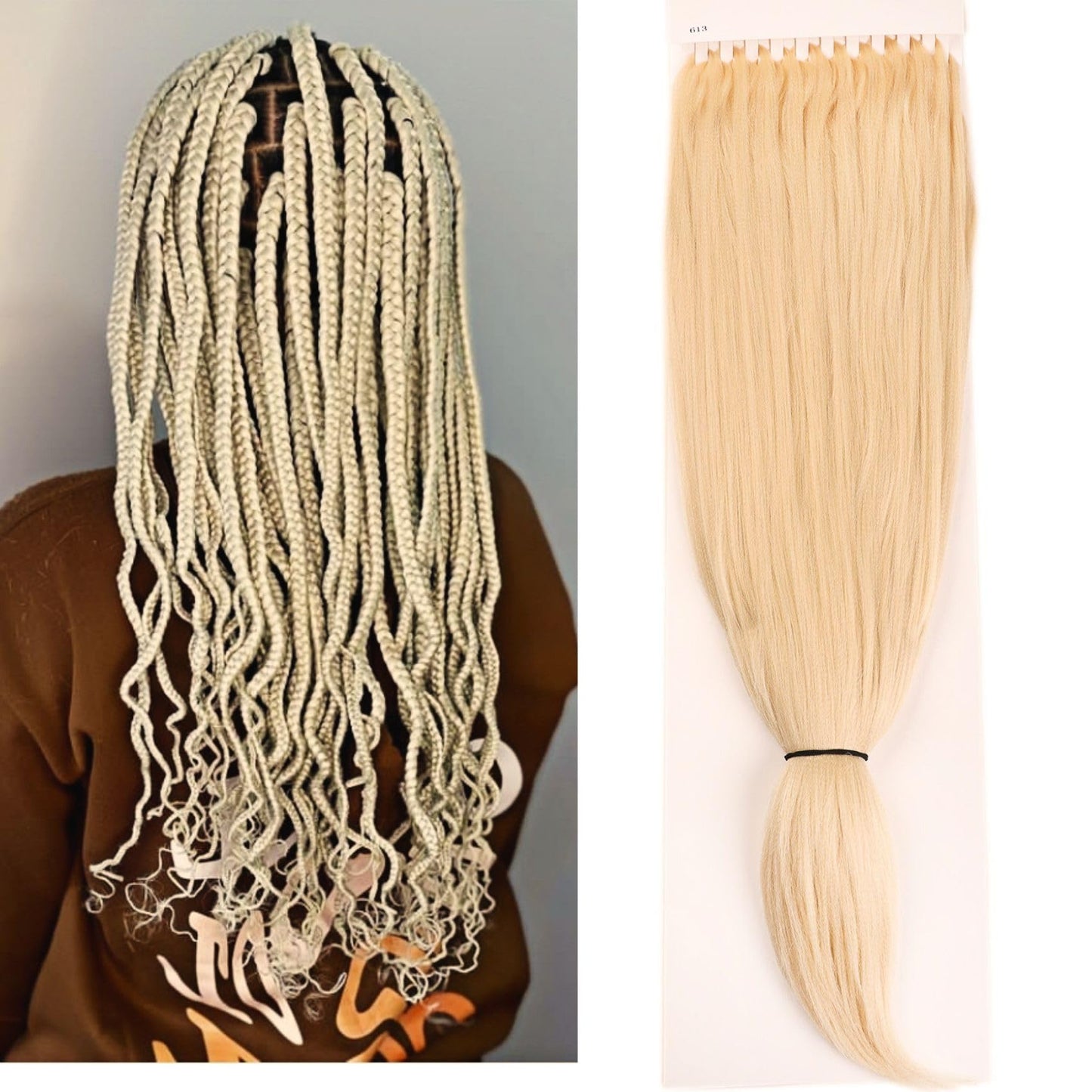 Leticia Pre Sectioned Braiding Hair For Braids Blonde Braiding Hair Pre Stretched Kanekalon Braiding Hair