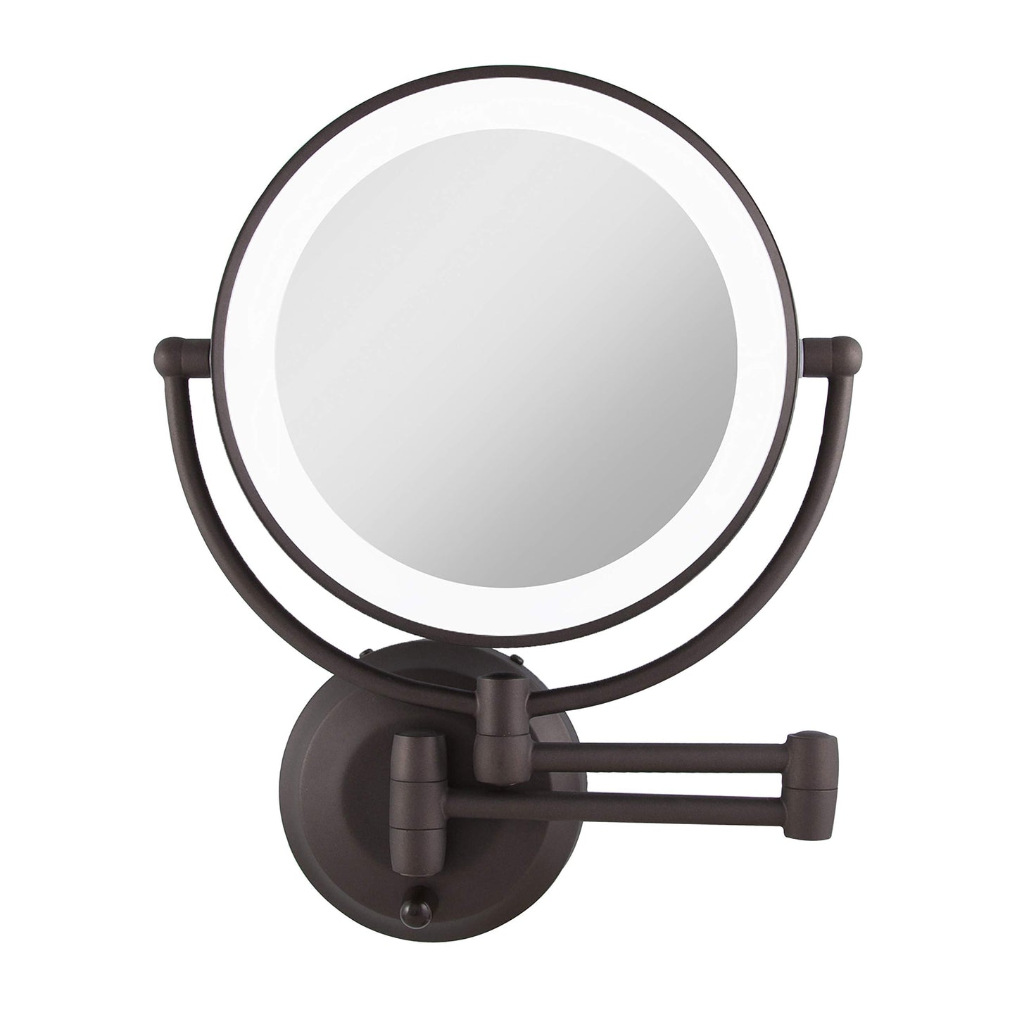 Zadro 11'' Led Wall Mounted Makeup Mirror 10X/1X Shaving Mirror Cordless Or Battery Operated Vanity Mirrors For Wall (Large | 10