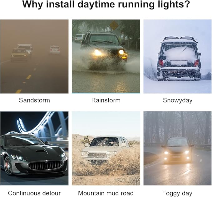 TEKSHINNY Dynamic Car Hood Light Strip, 59/71/79 Inches Flexible Exterior LED Strip Lights Waterproof Car Led Hood Light Daytime Running Light Strip for Cars, Trucks (White)