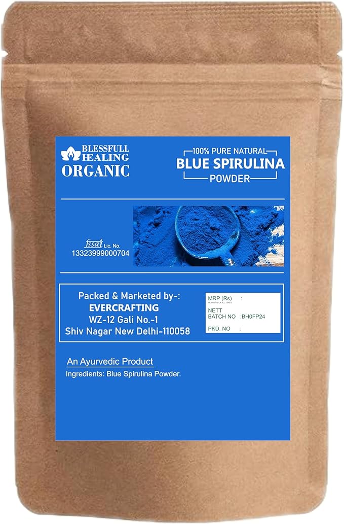 Organic Blue Spirulina Powder 100% Pure Natural 1 oz / 30 Gram