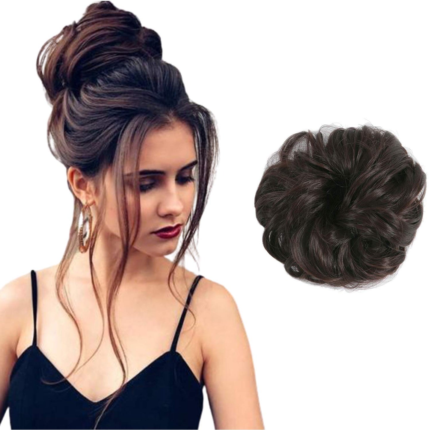 Fut Scrunchy Scrunchie Updo Hairpiece Messy Hair Bun Extensions Chignon Hair Piece