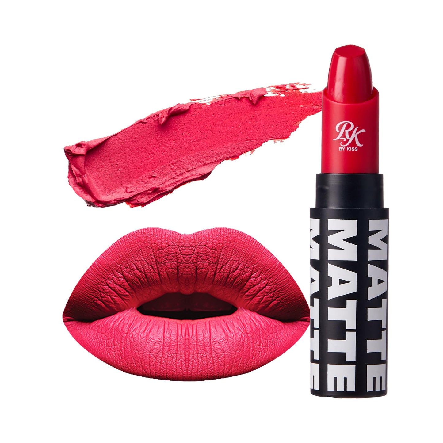 Ruby Kisses Lipstick, Matte Finish, Long-Lasting, Highly Pigmented, Smooth Apply, Full Coverage Lip Color Makeup (Red Mangrove)