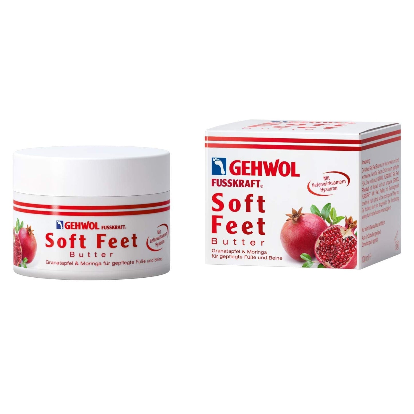 Gehwol Soft Feet Butter 3.5 Oz/100 Ml Pomegranate & Moringa