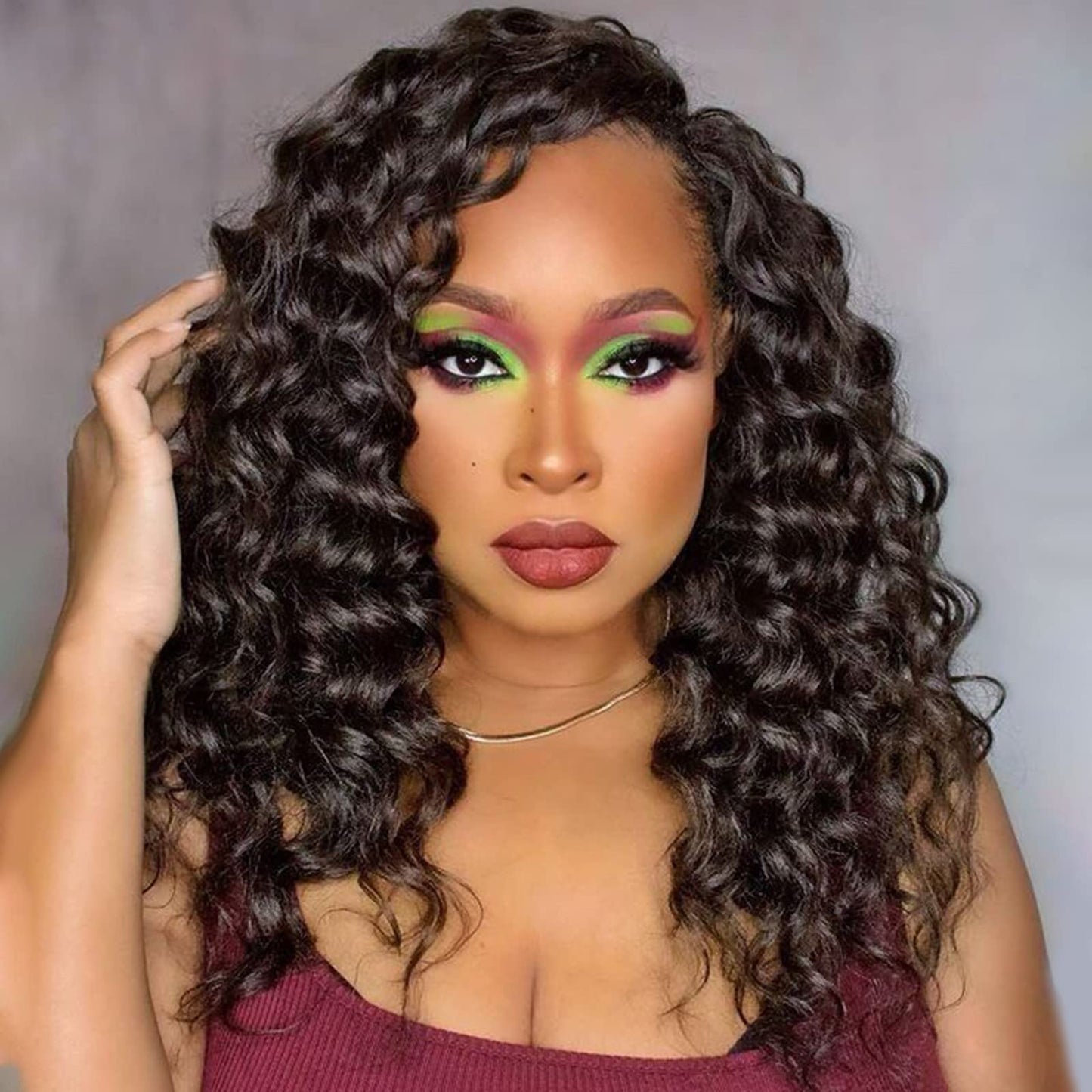 Toyotress Ocean Wave Crochet Hair - 12 Inch 8 Packs Short Bob Natural Black Brown Crochet Braids, Deeptwist Curly Synthetic Brai