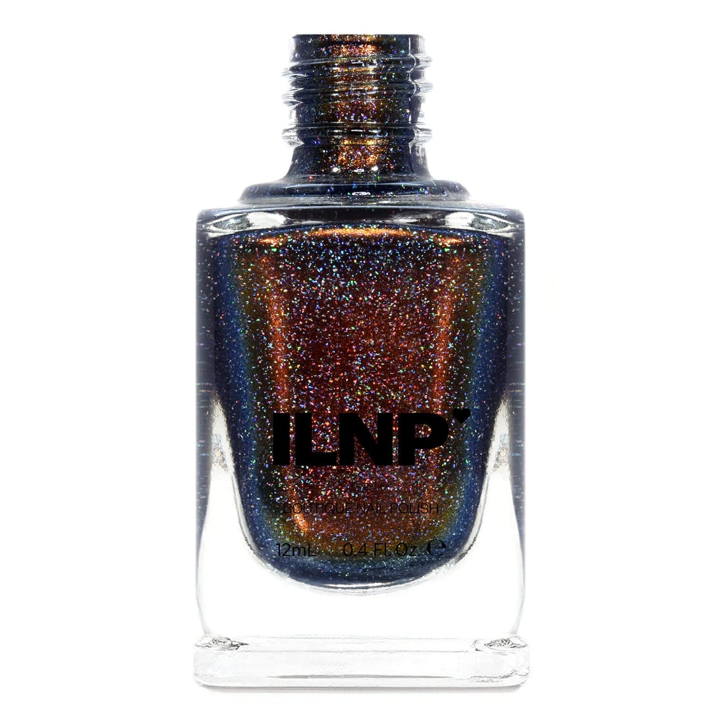 Ilnp Rock Bottom - Blue-Brown Holographic Nail Polish