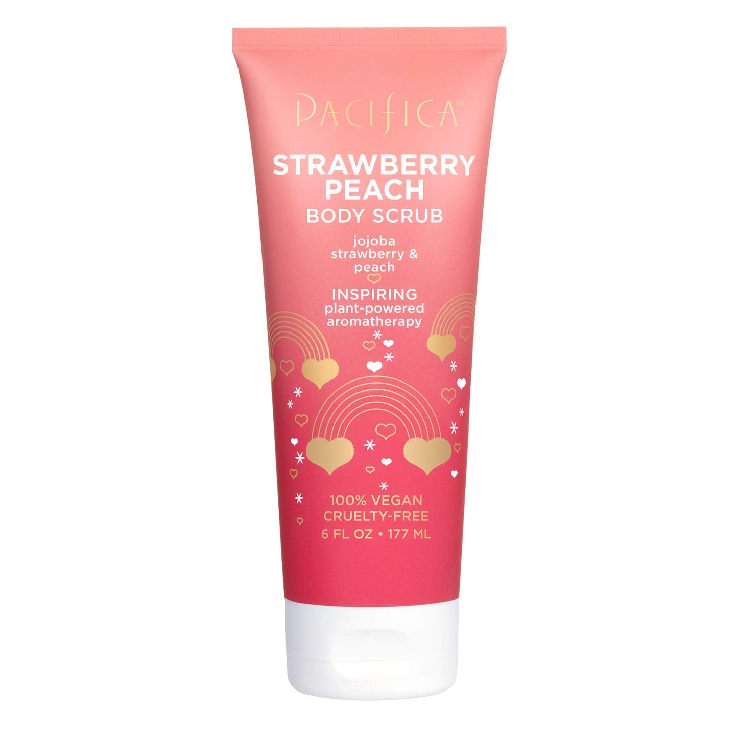 Pacifica Body Scrub - Stawberry Peach 6 Oz